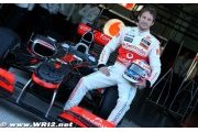 Jenson Button découvre sa McLaren