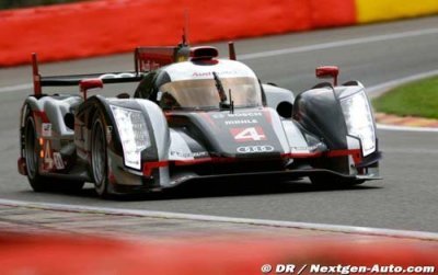 Audi se teste à Spa avec une R18 e-tron quattro modifiée