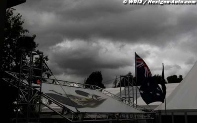 Météo maussade à Melbourne