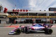 Peu de progrès pour les pilotes Racing Point en France