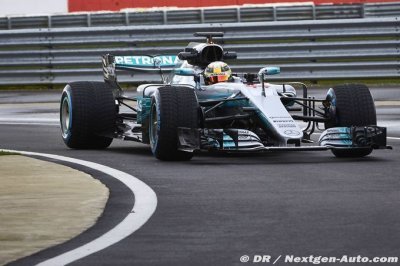 Hamilton constate une adhérence supérieure après le tournage promotionnel