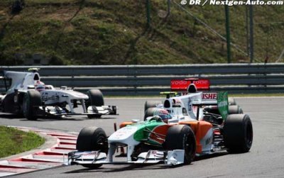 Force India a joué de malchance