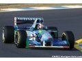 Mick Schumacher au volant de la Benetton Ford de son père à Spa