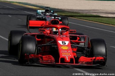 Vettel chiffre à 3 ou 4 dixièmes le retard de Ferrari sur Mercedes