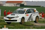 Symtech Racing au Barum Rally avec l'Impreza SRT10