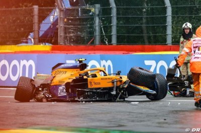 McLaren révèle le prix des dégâts après l’accident de Norris à Spa