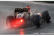 Kovalainen heureux de sa journée, Grosjean frustré par la pluie