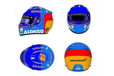 Fernando Alonso a présenté son nouveau casque