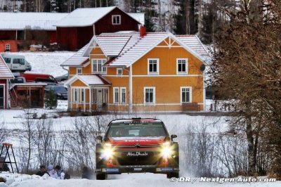 Kris Meeke mixes it with the leaders