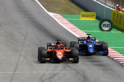 F2, Barcelona, Feature race: Drugovich takes clean sweep in Barcelona