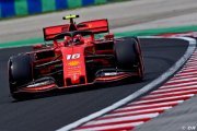 Ferrari et Leclerc en piste aujourd'hui à Monza