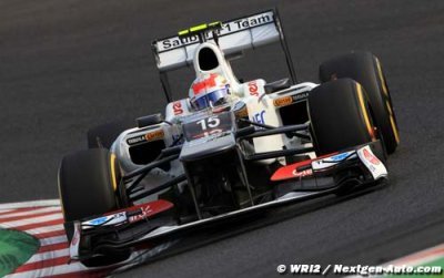 Sergio Perez hindered by mechanical issue in second practice