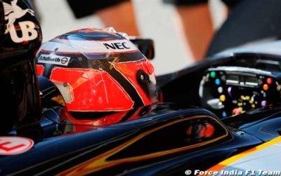 Force India steering wheel stolen at Monza