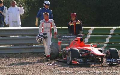 Marussia doit modifier sa suspension arrière