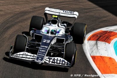 Satisfait d’avoir atteint la Q3, Tsunoda compte attaquer en course