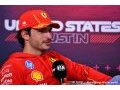 Sainz a hâte d'évaluer les dernières évolutions de la Ferrari SF-24 à Austin