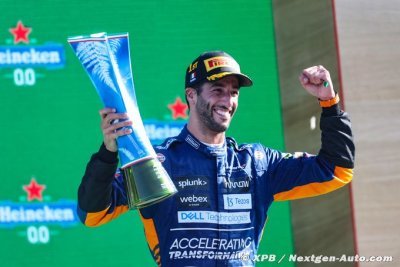 Cette victoire rapproche Ricciardo de ses idoles Senna et Earnhardt