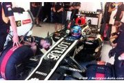 Nicolas Prost en piste pour Lotus