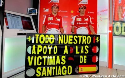 Ferrari touchée par la tragédie en Espagne