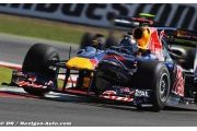 La Red Bull RB6 se place au dessus de la mêlée