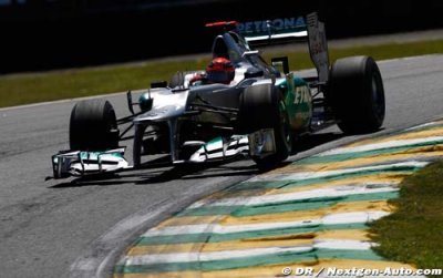 Les Mercedes ont opté pour les réglages pluie