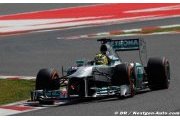 Rosberg n'a pas pu mettre la gomme