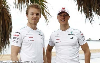 Schumacher et Rosberg veulent effacer leur déception