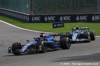 Williams F1 a souffert en course en Belgique avec ses réglages