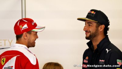 Ricciardo parle de son ancien équipier, Sebastian Vettel