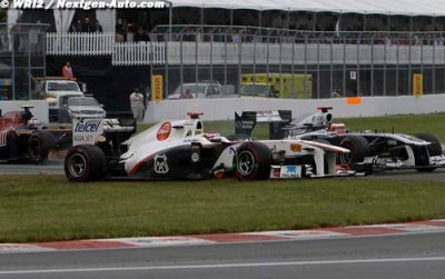 La Sauber C30 n’a pas aimé Montréal