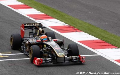 Grosjean a piloté la R31 en essais privés à Duxford