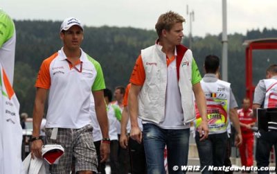 Sutil et Hulkenberg en lutte chez Force India