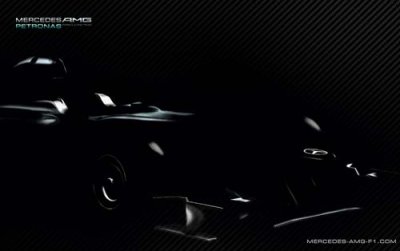 Mercedes tease sur sa F1 W03 (+ photos)