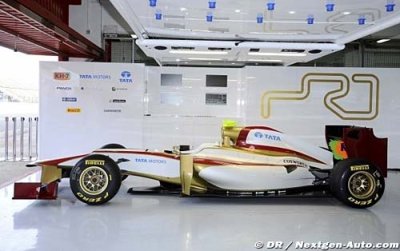 La HRT F112 dévoilée, elle a roulé à Barcelone
