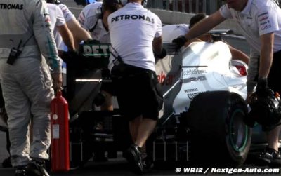 Mercedes a testé son triple DRS à Magny-Cours