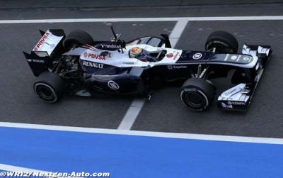 Maldonado a fait débuter la nouvelle FW35