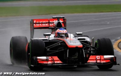 Button a préféré sa MP4-28 sous la pluie