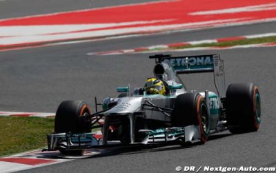 Rosberg n’a pas pu mettre la gomme