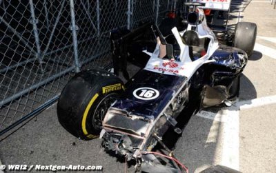 Maldonado souffre toujours de son crash à Monaco