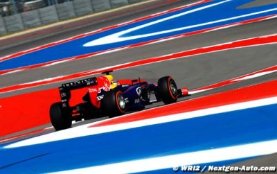 Les Red Bull sur la première ligne à Austin