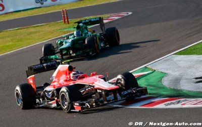 Marussia et Caterham&nbsp;: lutte sans merci pour la 10e place
