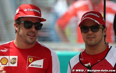 Les pilotes Ferrari ont testé une F1 de 2014