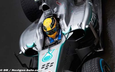 Hamilton n’aime pas sa Mercedes sous la pluie