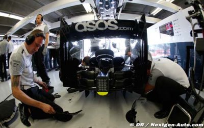 La McLaren MP4-29 Honda en piste demain à Silverstone