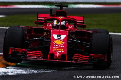 Vettel n’est pas content d’être 2e derrière Raikkonen