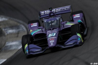 Grosjean signe une très belle première qualif en IndyCar
