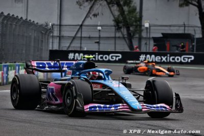 Alpine F1&nbsp;: Ocon a ’limité les dégâts’ et termine huitième au Mexique