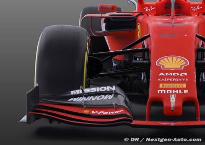 Ferrari prête à revoir son concept d’aileron avant, mais seulement pour 2020&nbsp;?