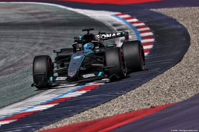 Russell signe la pole du GP d'Autri